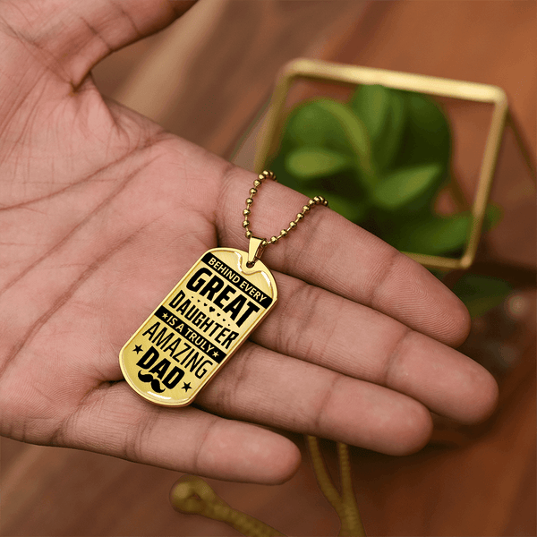 Luxury Graphic Dog Tag Necklace - HEARTEN