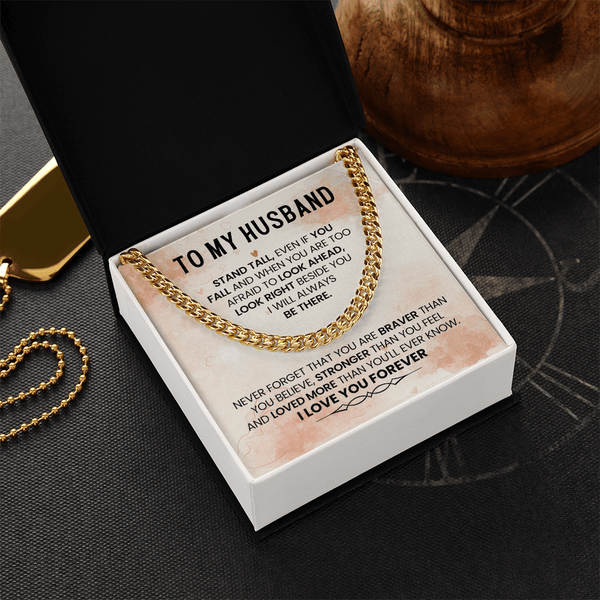 To My Amazing Husband – Cuban Link Chain - HEARTEN
