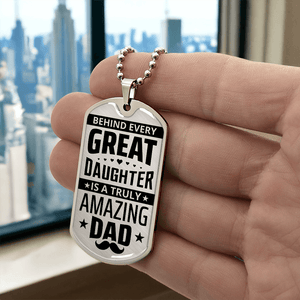 Luxury Graphic Dog Tag Necklace - HEARTEN