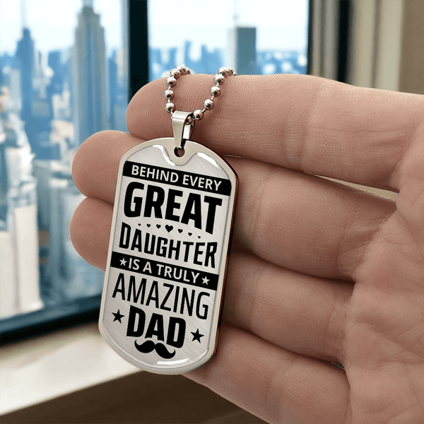 Luxury Graphic Dog Tag Necklace - HEARTEN
