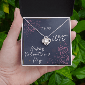 To My Love Love Knot Necklace - Valentine's Day Gift - HEARTEN