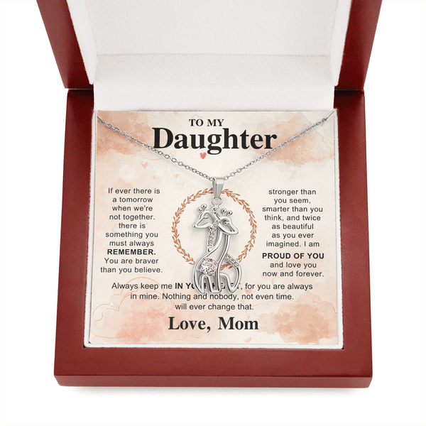 To My Beautiful Daughter - Giraffe Necklace - HEARTEN