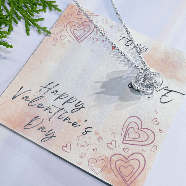 To My Love Love Knot Necklace - Valentine's Day Gift - HEARTEN