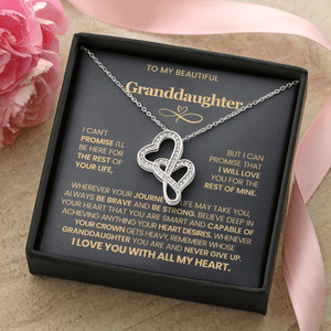 To My Beautiful Granddaughter - Heart to Heart Pendant Necklace - HEARTEN