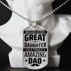 Luxury Graphic Dog Tag Necklace - HEARTEN