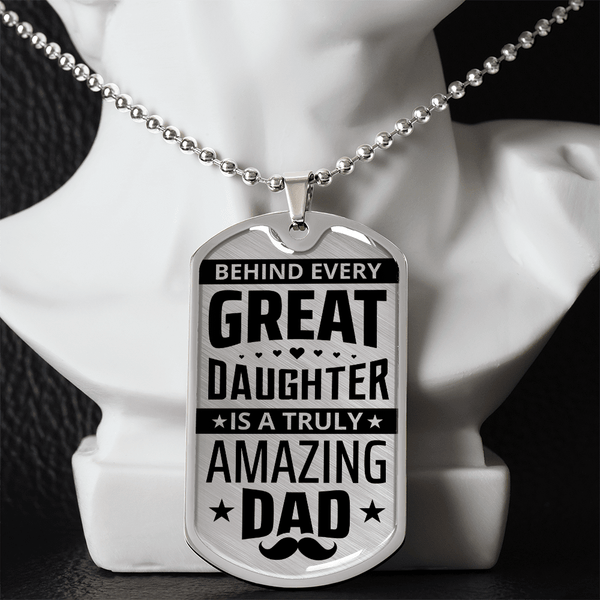 Luxury Graphic Dog Tag Necklace - HEARTEN
