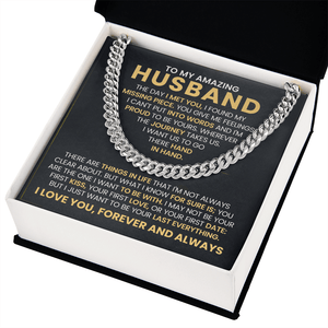 To My Amazing Husband – Cuban Link Chain - HEARTEN