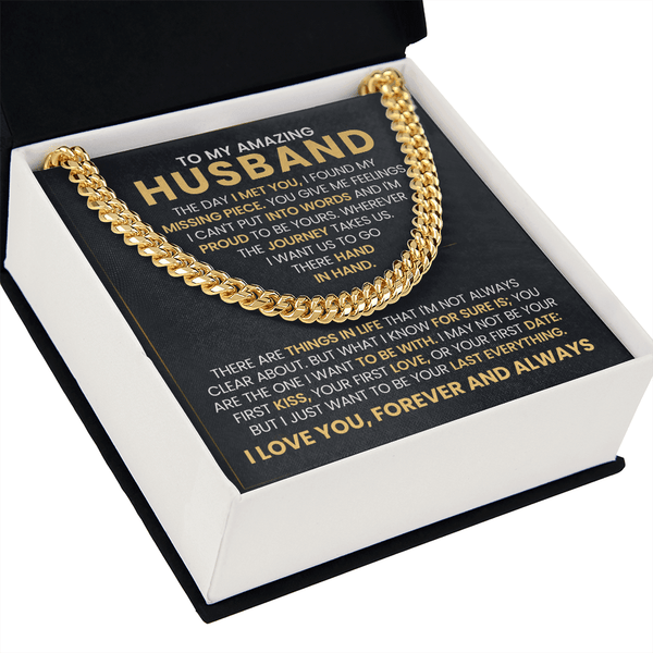 To My Amazing Husband – Cuban Link Chain - HEARTEN