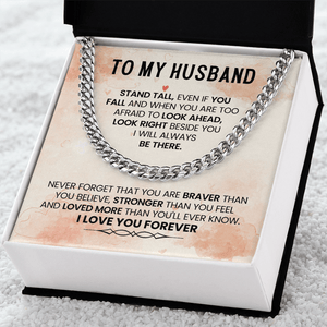 To My Amazing Husband – Cuban Link Chain - HEARTEN