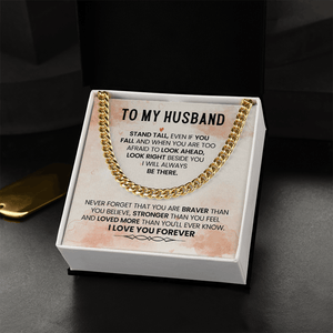 To My Amazing Husband – Cuban Link Chain - HEARTEN