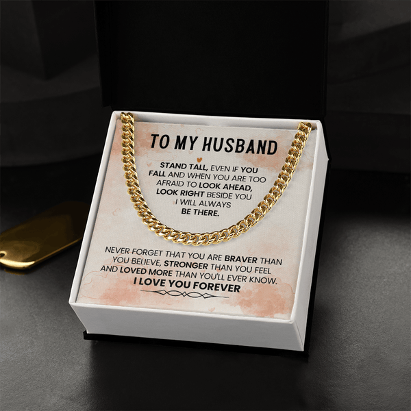 To My Amazing Husband – Cuban Link Chain - HEARTEN