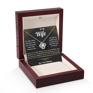 To My Wife - Love Knot Necklace - HEARTEN