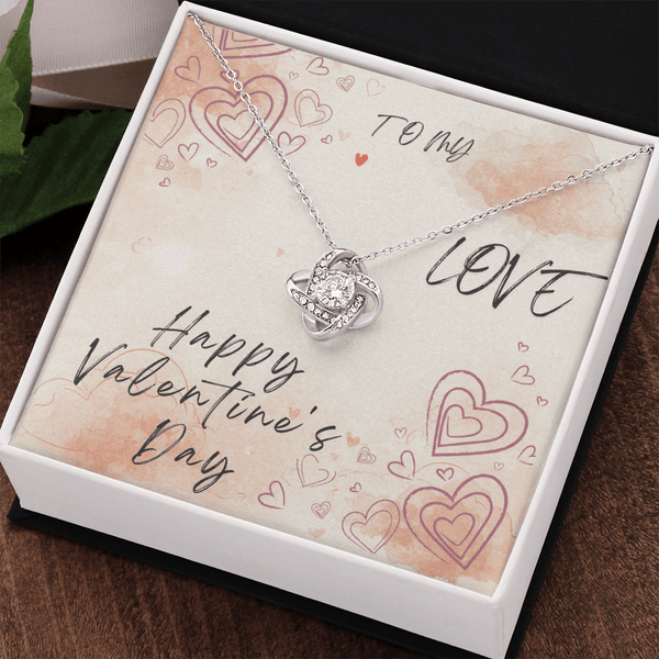 To My Love Love Knot Necklace - Valentine's Day Gift - HEARTEN