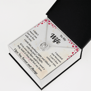To My Wife  - Lucky In Love Necklace - HEARTEN