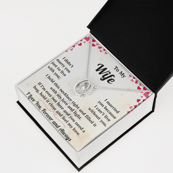 To My Wife  - Lucky In Love Necklace - HEARTEN
