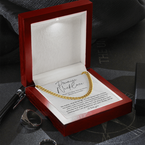 Promise Cuban Link Chain for Him - HEARTEN22