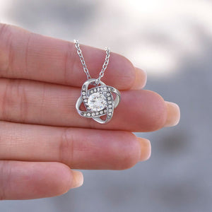 To My Beautiful Wife - Love Knot Necklace - HEARTEN