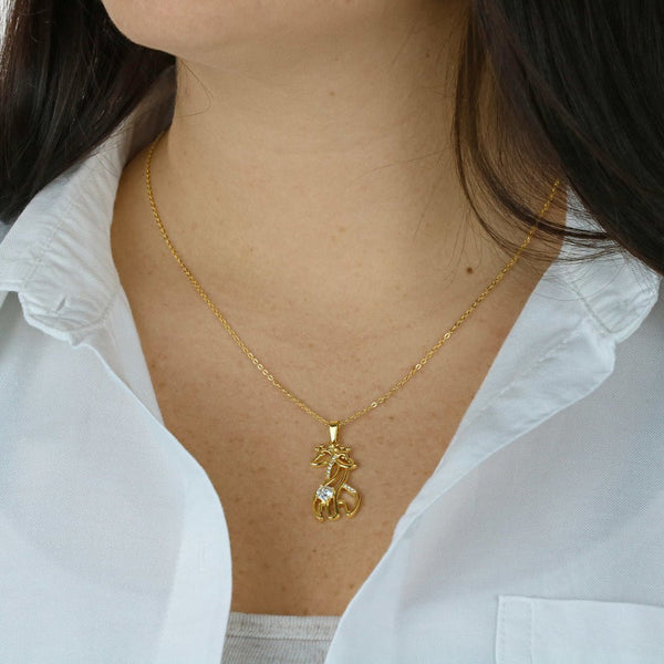 To My Beautiful Daughter - Giraffe Necklace - HEARTEN
