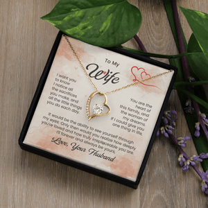 To My Beautiful Wife - Forever Love Necklace - HEARTEN