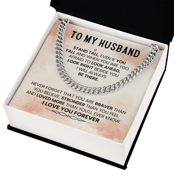 To My Amazing Husband – Cuban Link Chain - HEARTEN