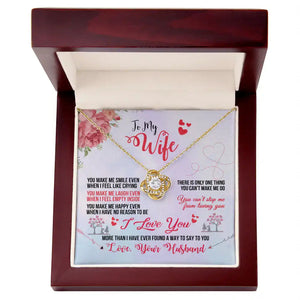 Love Knot Necklace (Yellow & White Gold Variants) too my Wife - HEARTEN