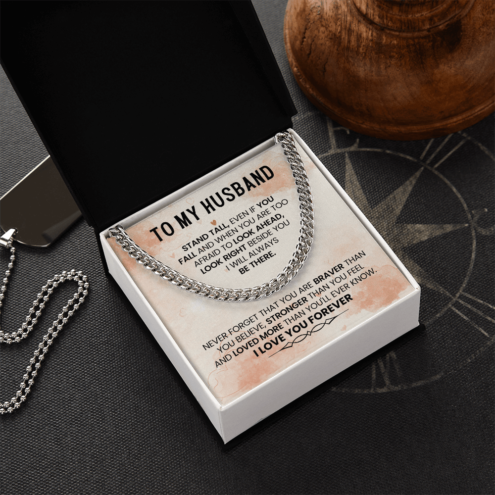 To My Amazing Husband – Cuban Link Chain - HEARTEN