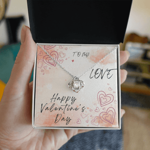 To My Love Love Knot Necklace - Valentine's Day Gift - HEARTEN