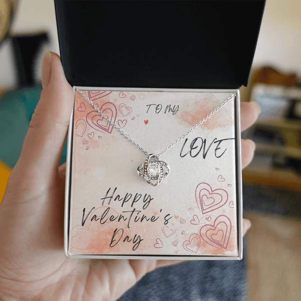 To My Love Love Knot Necklace - Valentine's Day Gift - HEARTEN