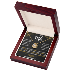 To My Wife - Love Knot Necklace - HEARTEN