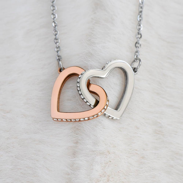 Interlocking Hearts Necklace (Yellow & White Gold Variants) - HEARTEN