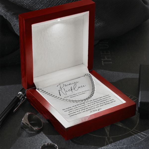 Promise Cuban Link Chain for Him - HEARTEN19
