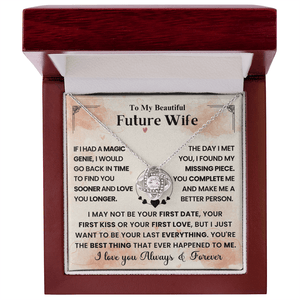 To My Beautiful Future Wife - Love Knot Necklace - HEARTEN