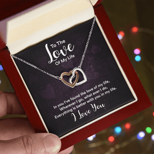 Interlocking Hearts Necklace (Yellow & White Gold Variants) - HEARTEN