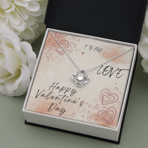 To My Love Love Knot Necklace - Valentine's Day Gift - HEARTEN