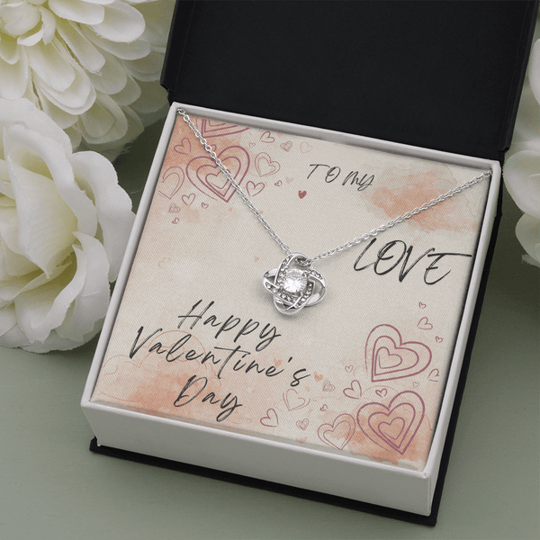 To My Love Love Knot Necklace - Valentine's Day Gift - HEARTEN