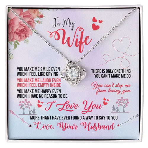 Love Knot Necklace (Yellow & White Gold Variants) too my Wife - HEARTEN