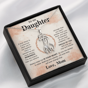 To My Beautiful Daughter - Giraffe Necklace - HEARTEN