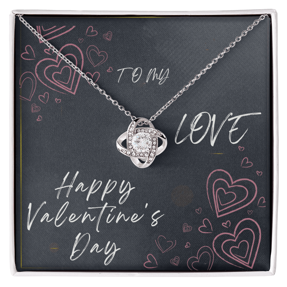 To My Love Love Knot Necklace - Valentine's Day Gift - HEARTEN