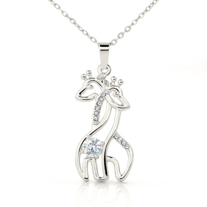 To My Beautiful Daughter - Giraffe Necklace - HEARTEN