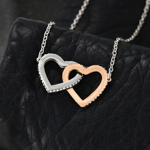 Interlocking Hearts Necklace (Yellow & White Gold Variants) - HEARTEN