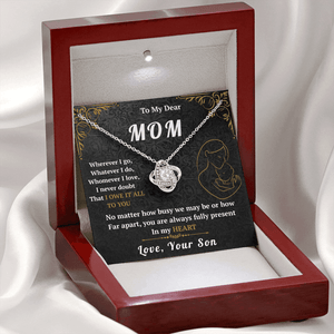 To My Mom - Love Knot Necklace - HEARTEN