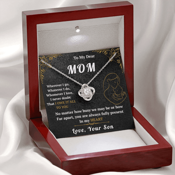 To My Mom - Love Knot Necklace - HEARTEN