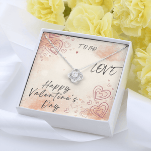 To My Love Love Knot Necklace - Valentine's Day Gift - HEARTEN