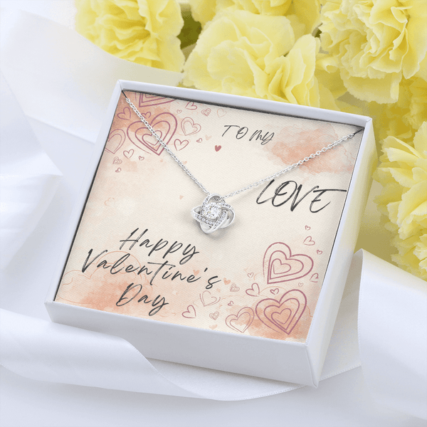 To My Love Love Knot Necklace - Valentine's Day Gift - HEARTEN