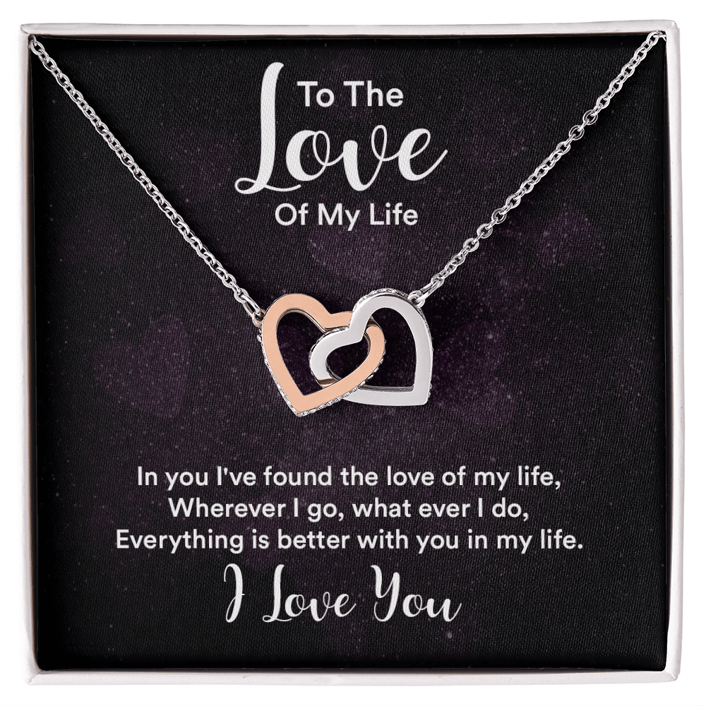 Interlocking Hearts Necklace (Yellow & White Gold Variants) - HEARTEN