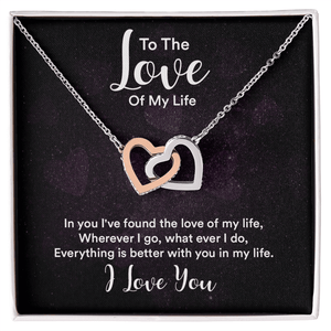 Interlocking Hearts Necklace (Yellow & White Gold Variants) - HEARTEN