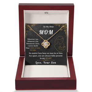 To My Mom - Love Knot Necklace - HEARTEN