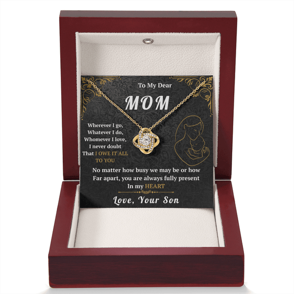 To My Mom - Love Knot Necklace - HEARTEN