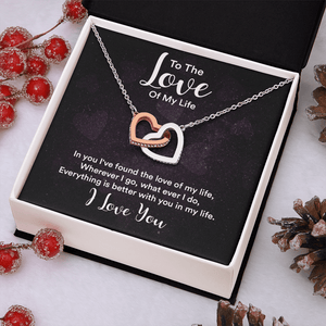 Interlocking Hearts Necklace (Yellow & White Gold Variants) - HEARTEN