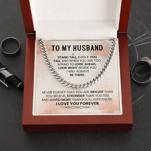 To My Amazing Husband – Cuban Link Chain - HEARTEN